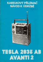 Tesla 2835ab - Navod k udrzbe 